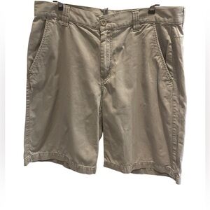 The North Face Mens Shorts Size 36 Long 11” Beige Khaki Hiking Activewear Cotton
